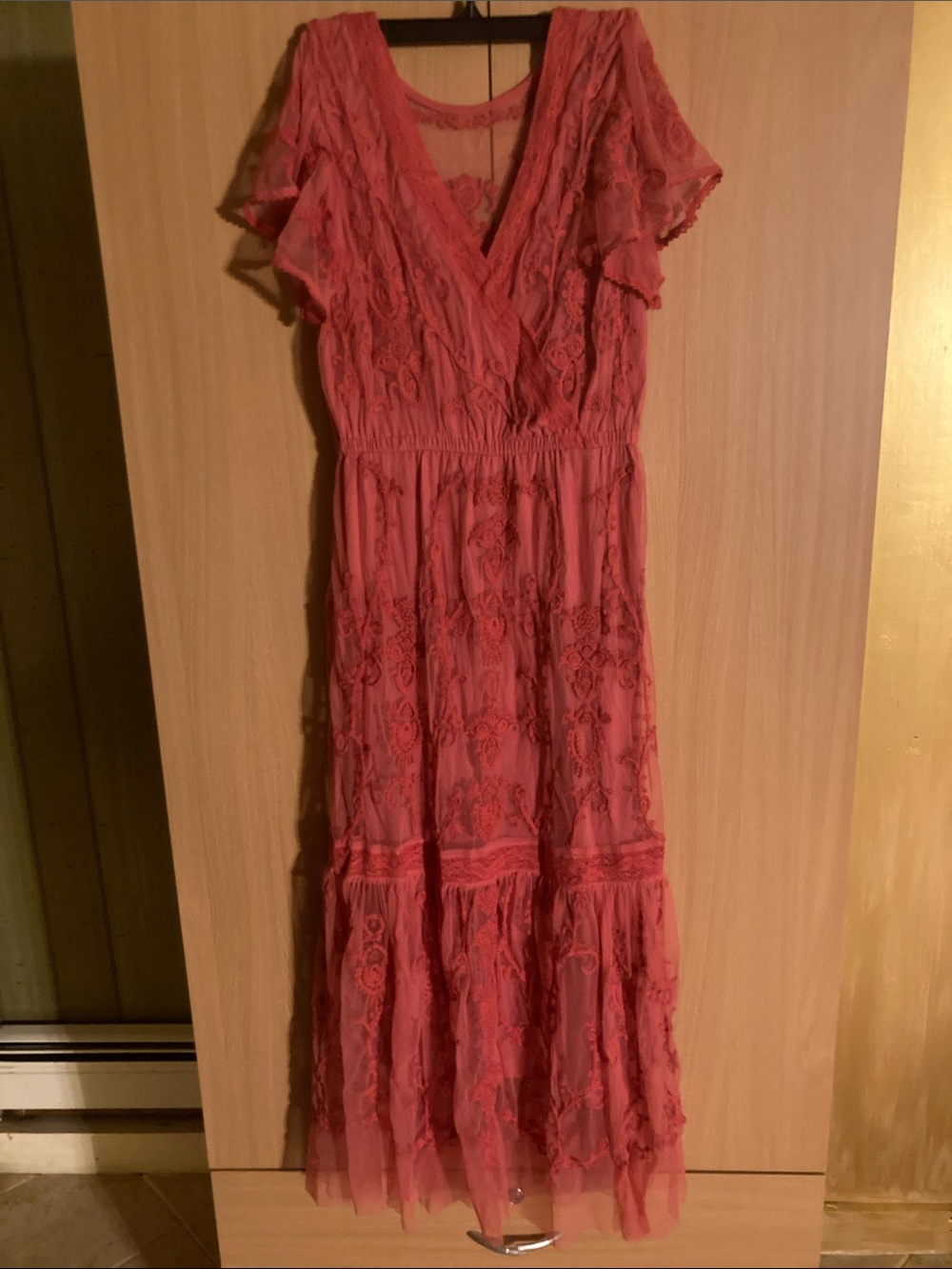 Sundance Red Coral Flowy Dress - Picture 5 of 9
